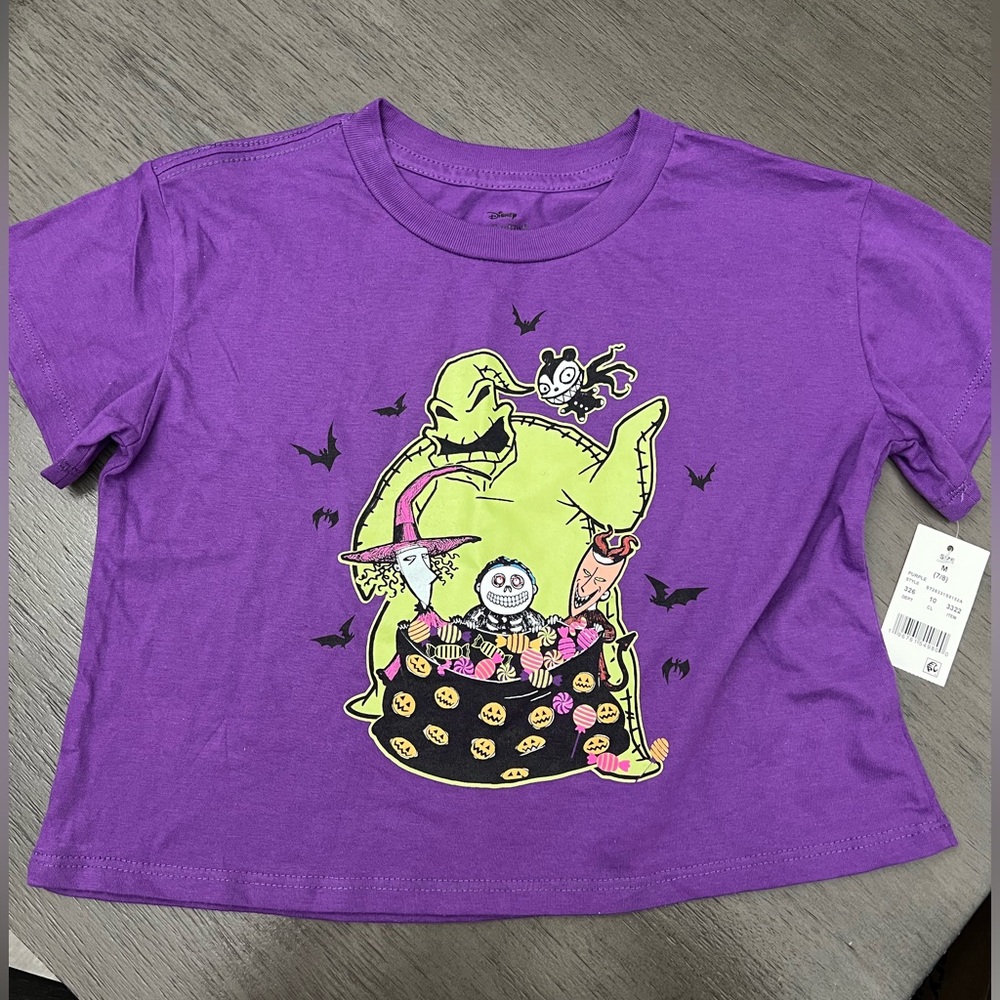 Disney Oogie Boogie Purple Girls T-Shirt - M (7/8)